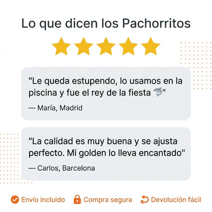 Tiburón Pachorritos - Chaleco Salvavidas para Perros