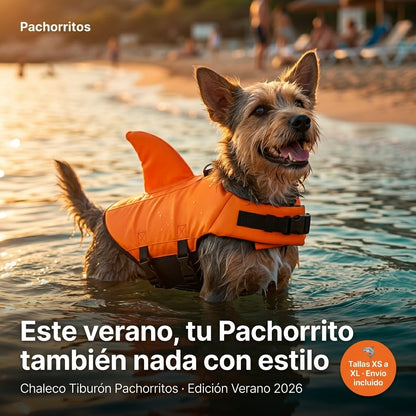 Tiburón Pachorritos - Chaleco Salvavidas para Perros